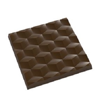 Implast 60g 3D Square Bar Polycarbonate Chocolate Mould